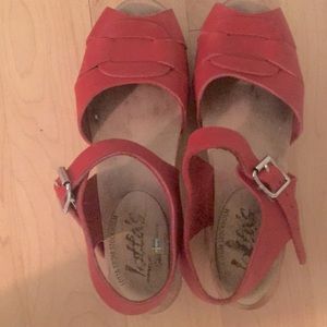 Lotta Peep-toe Clogs